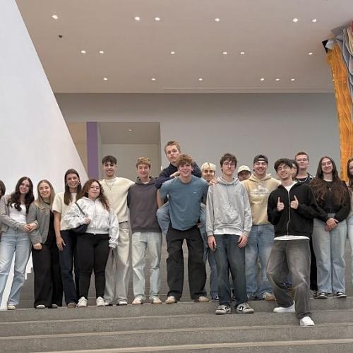 Schüler in der Pinakothek