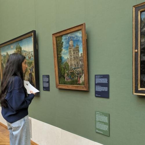 Schüler in der Pinakothek