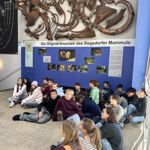 Schulklasse im Mammutmuseum