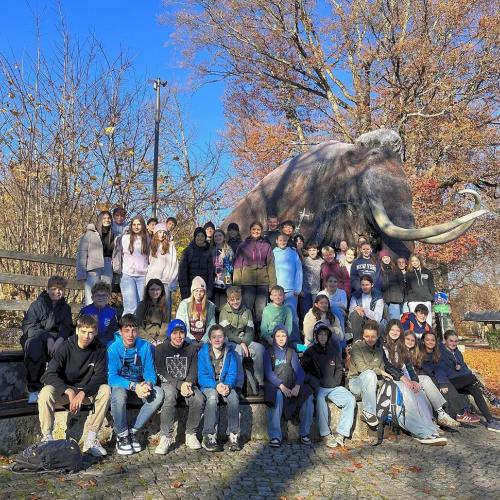 Schulklasse im Mammutmuseum