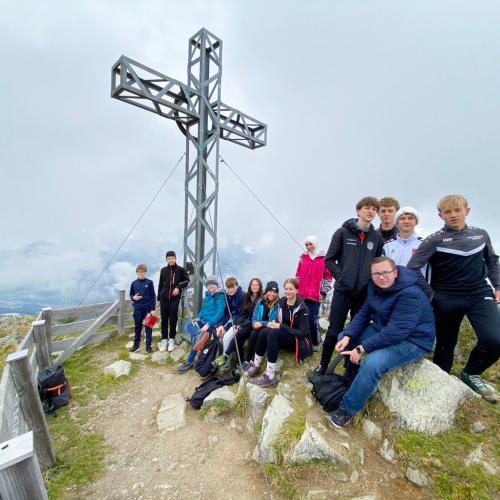 Schulkasse auf Sportwoche