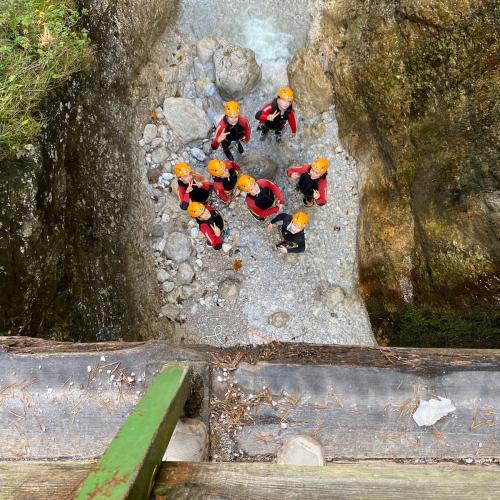 Schulkasse auf Sportwoche