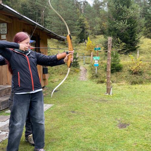 Schulkasse auf Sportwoche