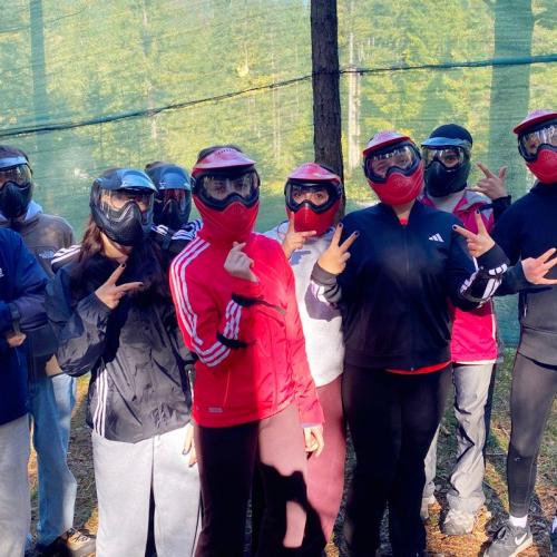 Schulkasse auf Sportwoche