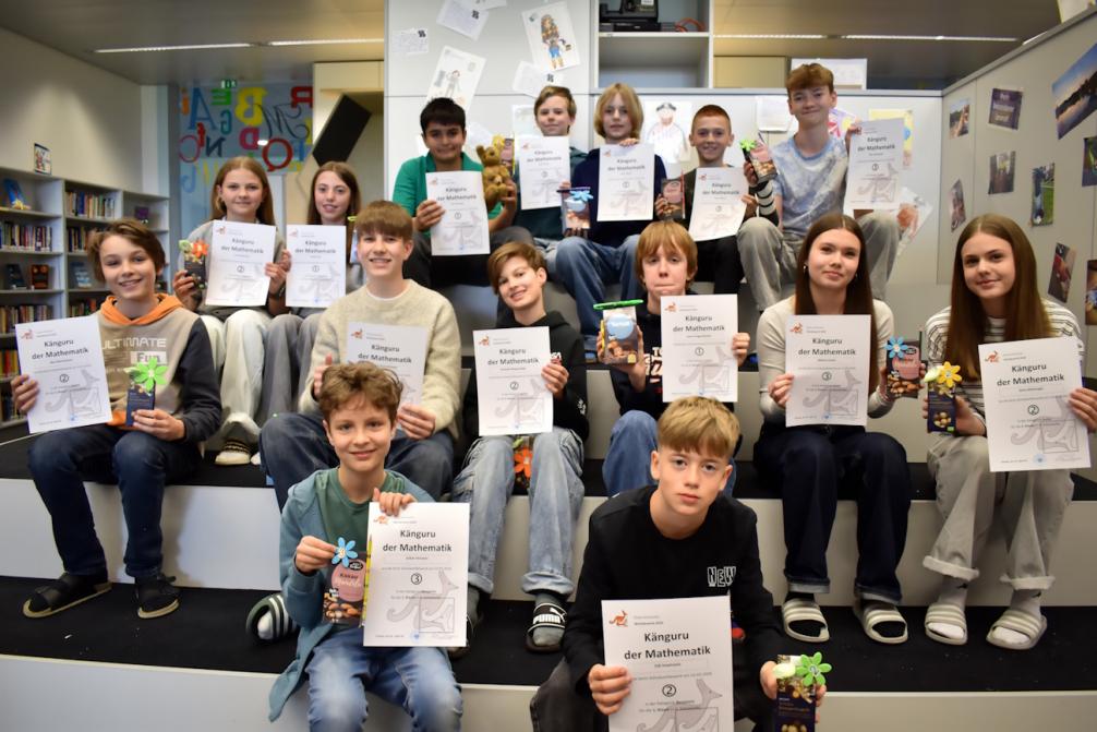 Siegerehrung Känguru-Wettbewerb