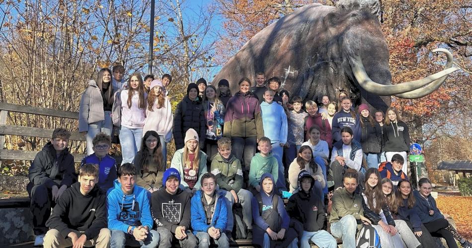 Schulklasse im Mammutmuseum